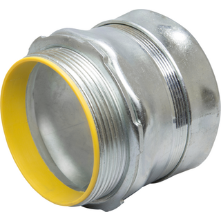 WI MEC-758B - Steel Compression Connector With Insulated Throat